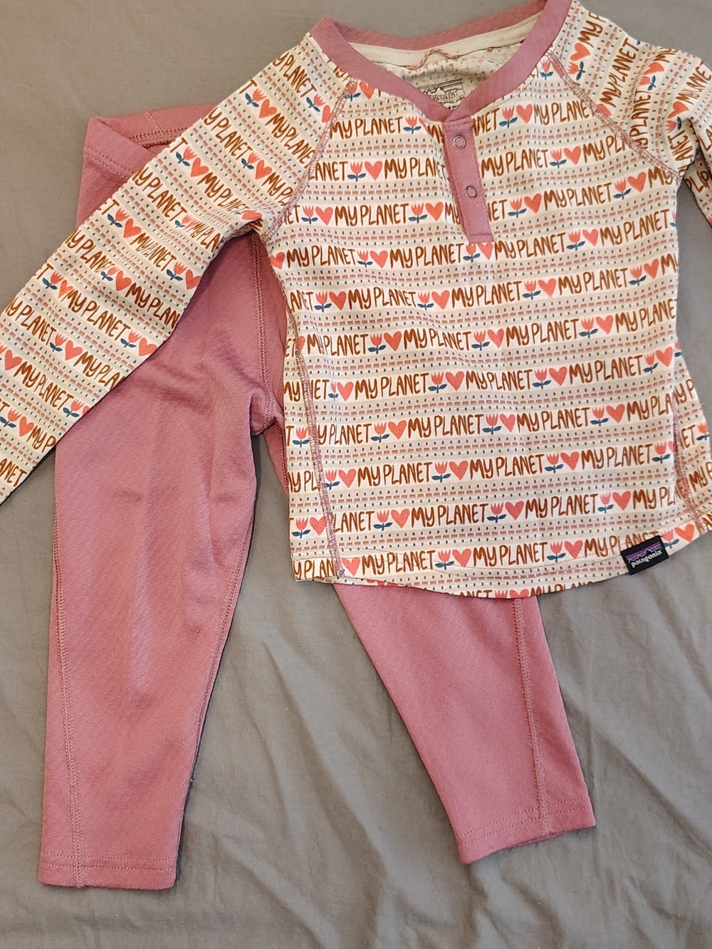 Kids Patagonia Capilene Long Underwear Set